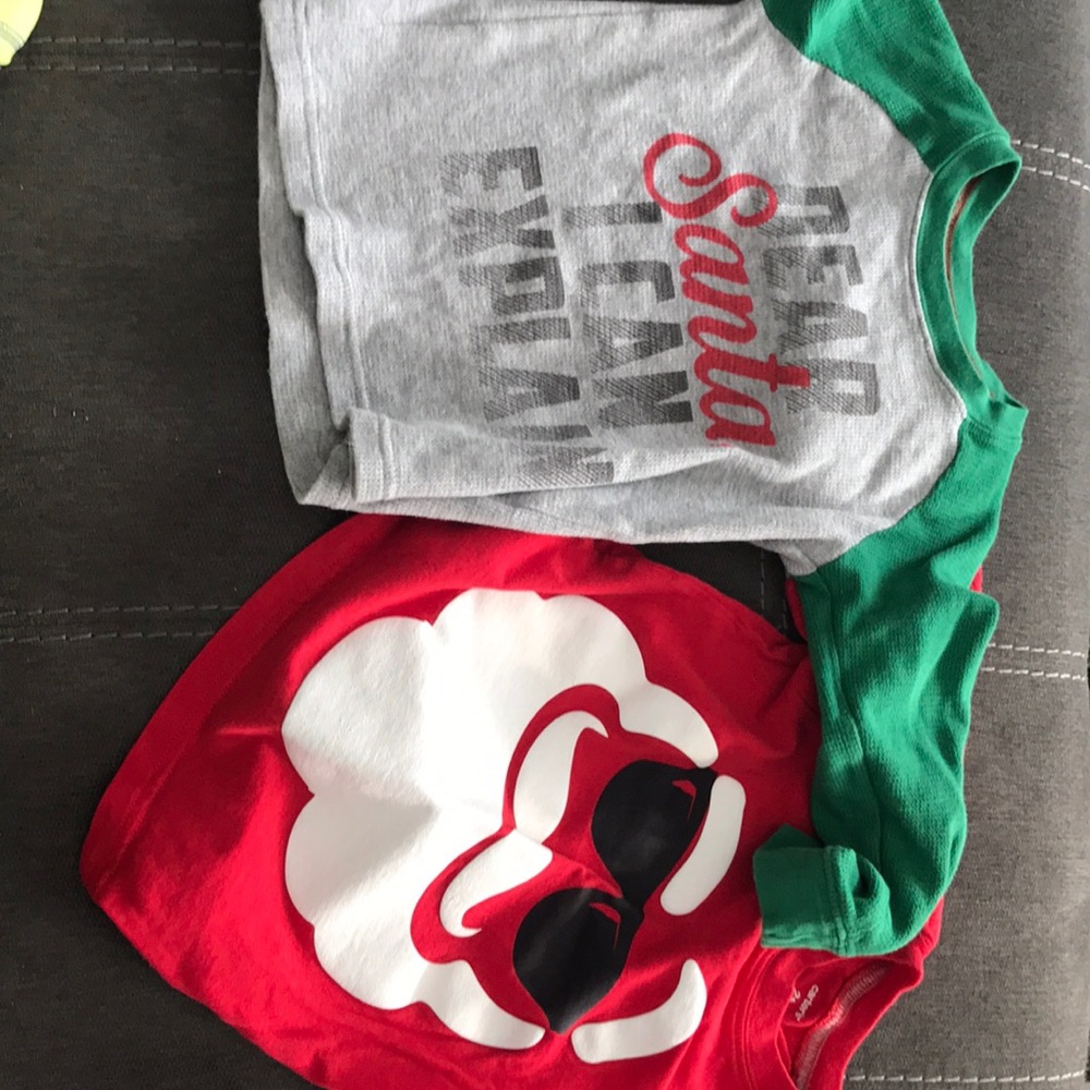 Carters Santa shirts